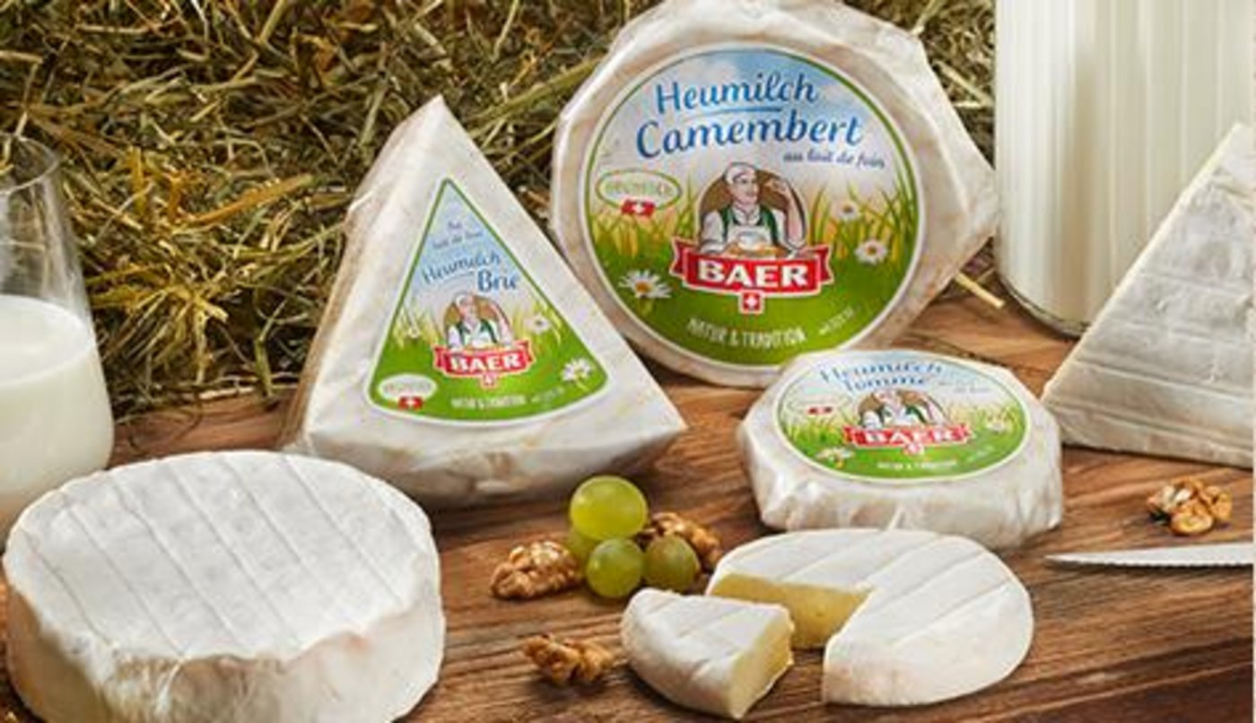 Die neuen Heumilch-Produkte von Baer. (Bild Baer)