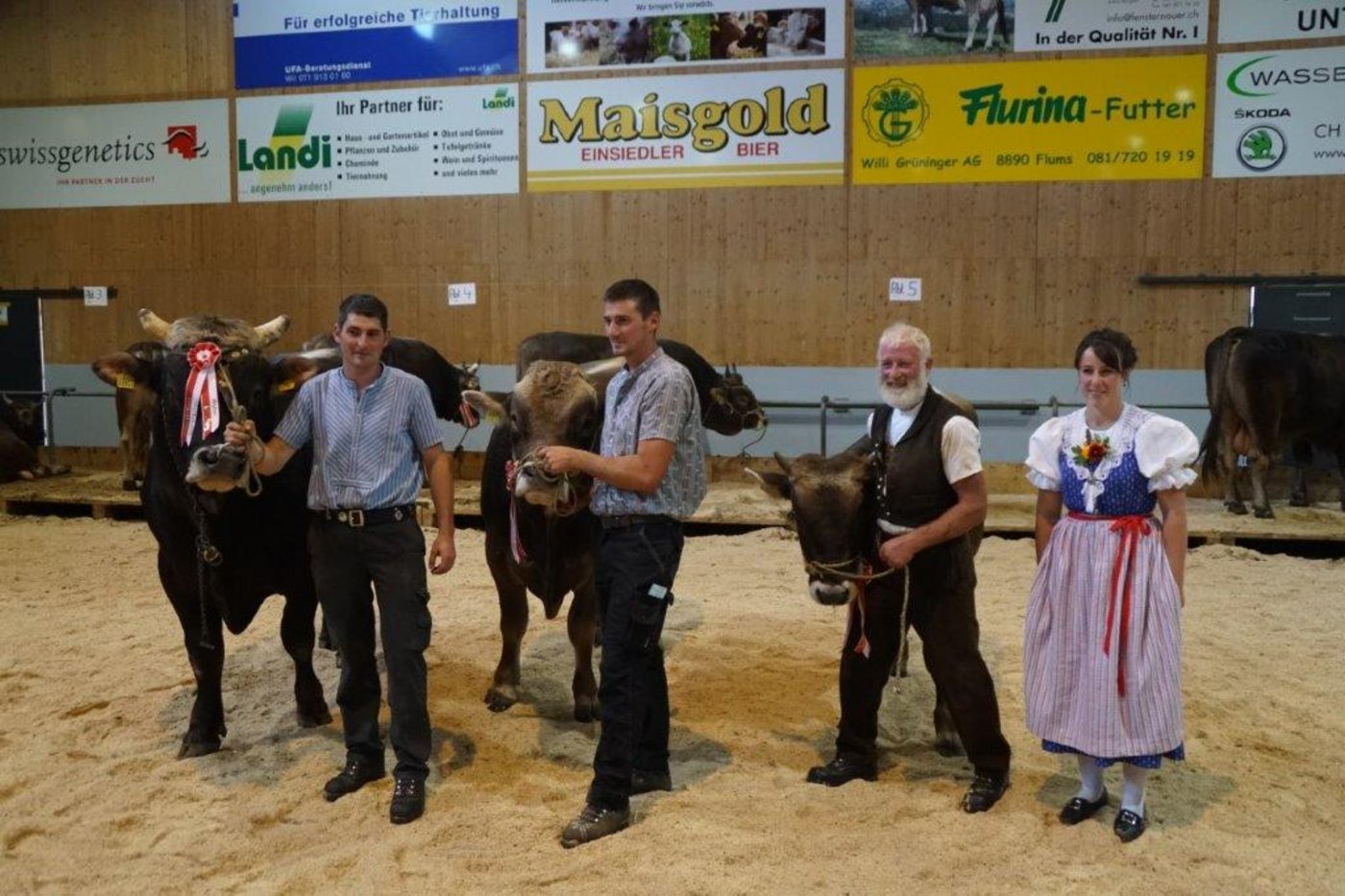 Die drei Mr. BS: Perlo von Florian Künzle, Alder’s Grischa Star "Mentor" von Emil Alder-Inauen, Jonas von Hansueli Roth