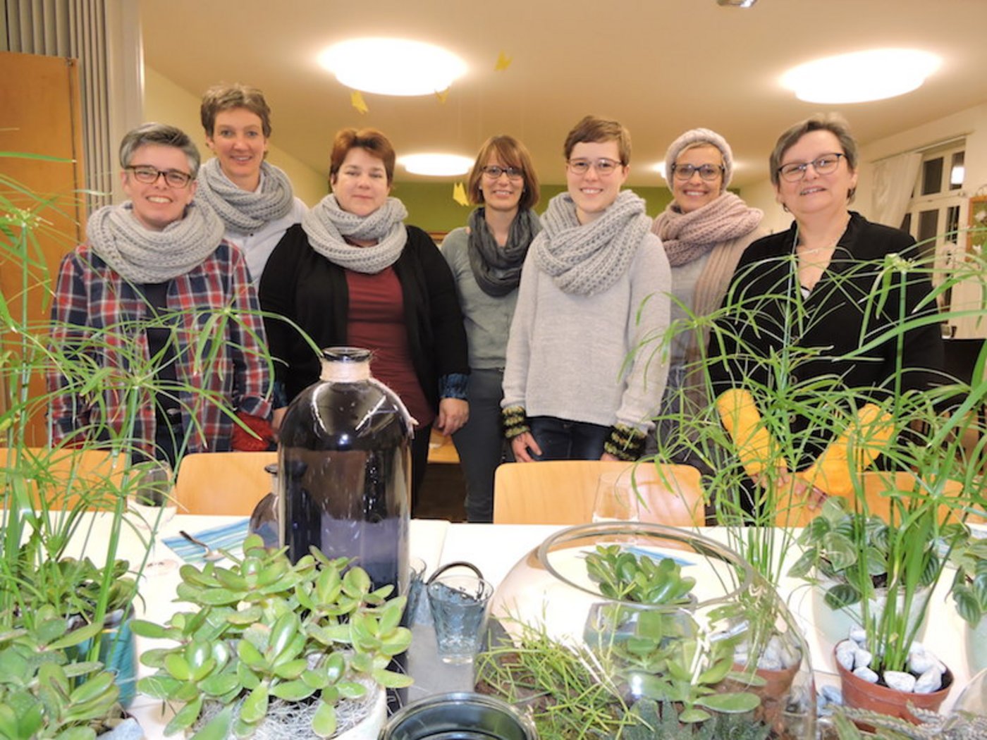 (v.l.n.r. Esther Pensa, Ursula Brönnimann, Sabine Lindt, Therese Wüthrich, Irina Stalder, Brigitte Reinmann und Martha Gabi. (Bilder z.V.g)