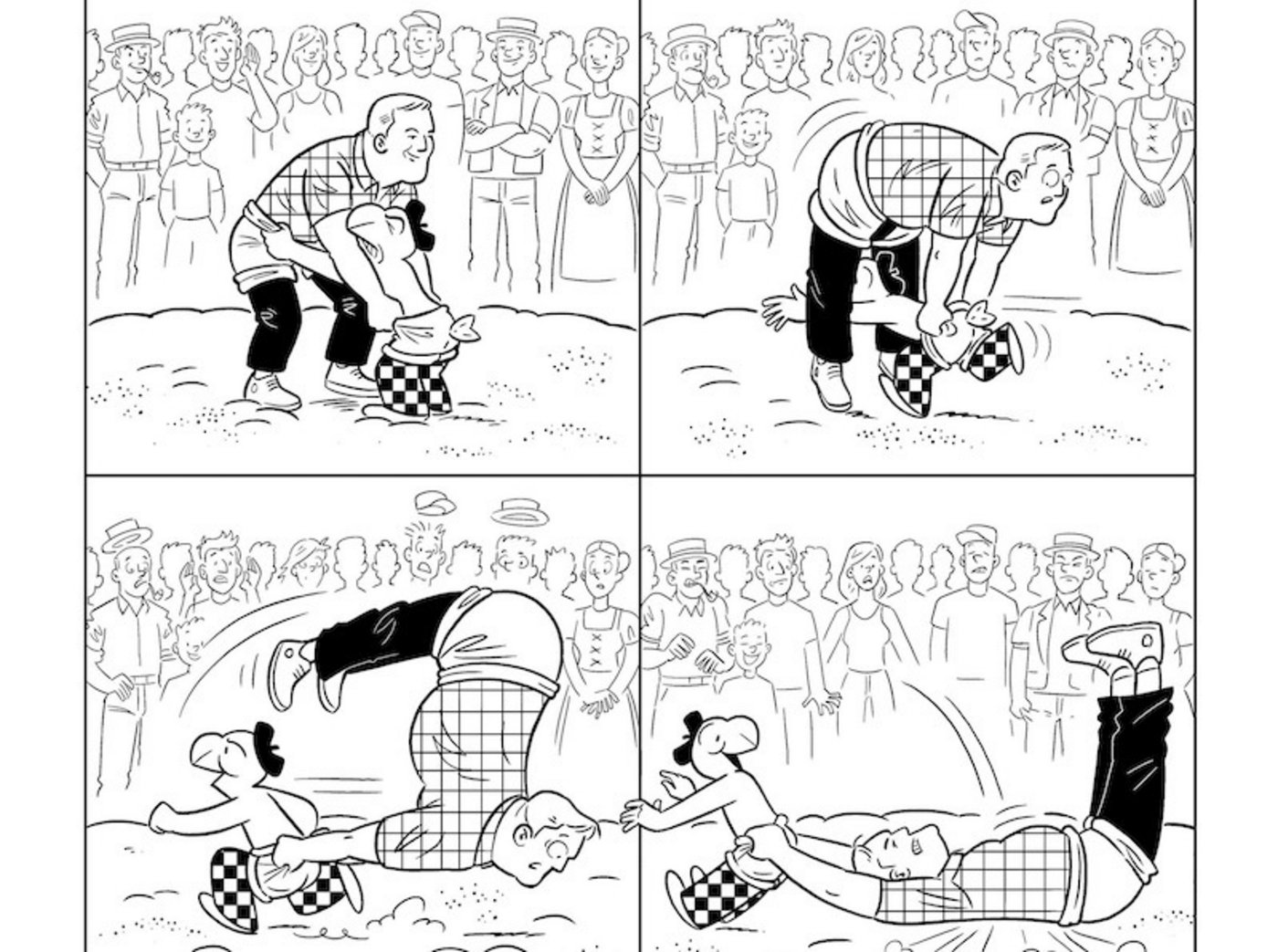 Globi schlägt den amtierenden Schwingerkönig Christian Stucki. 