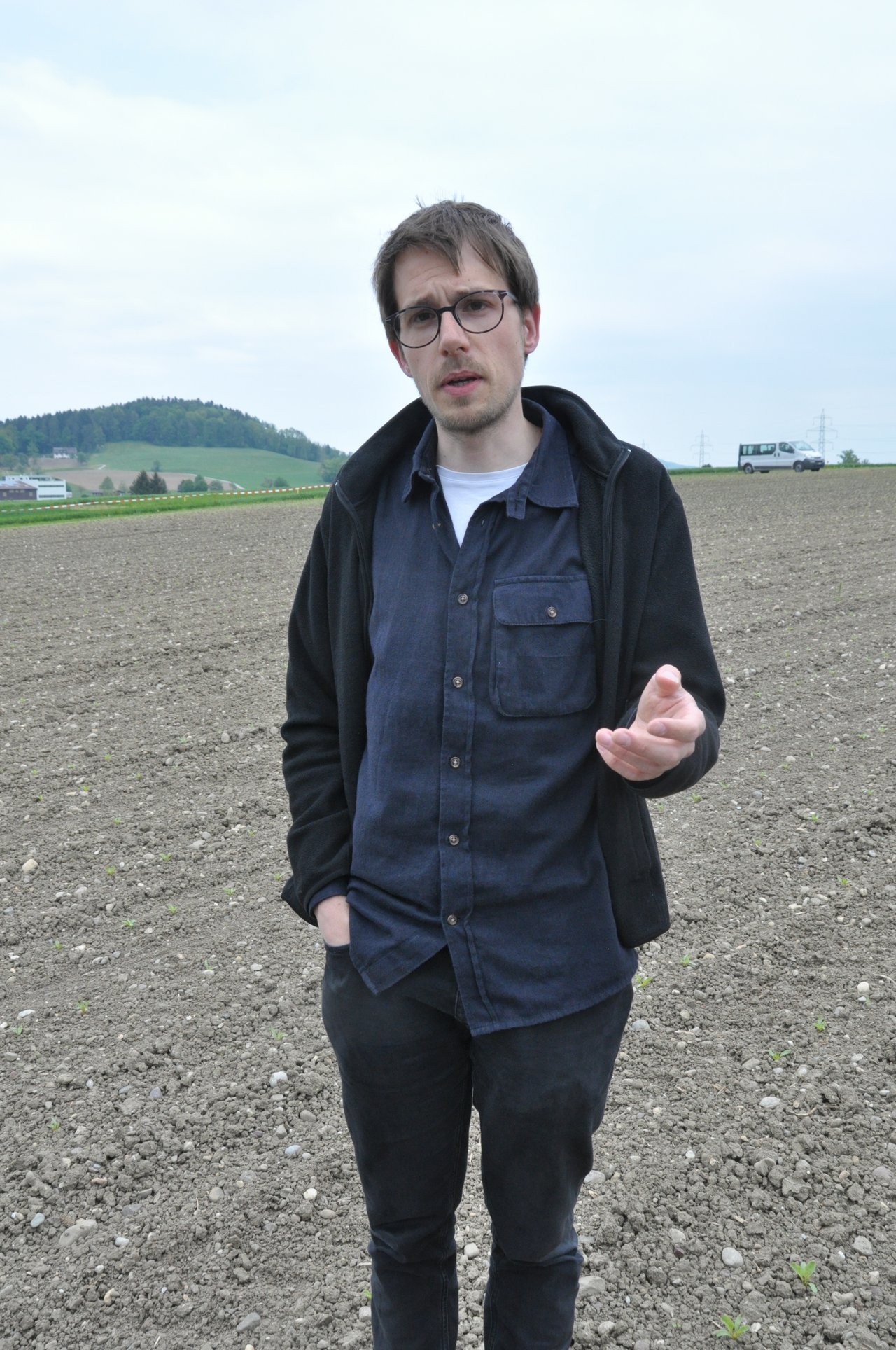 Florian Abt managt die Daten der Swiss Future Farm. (Bild nb)