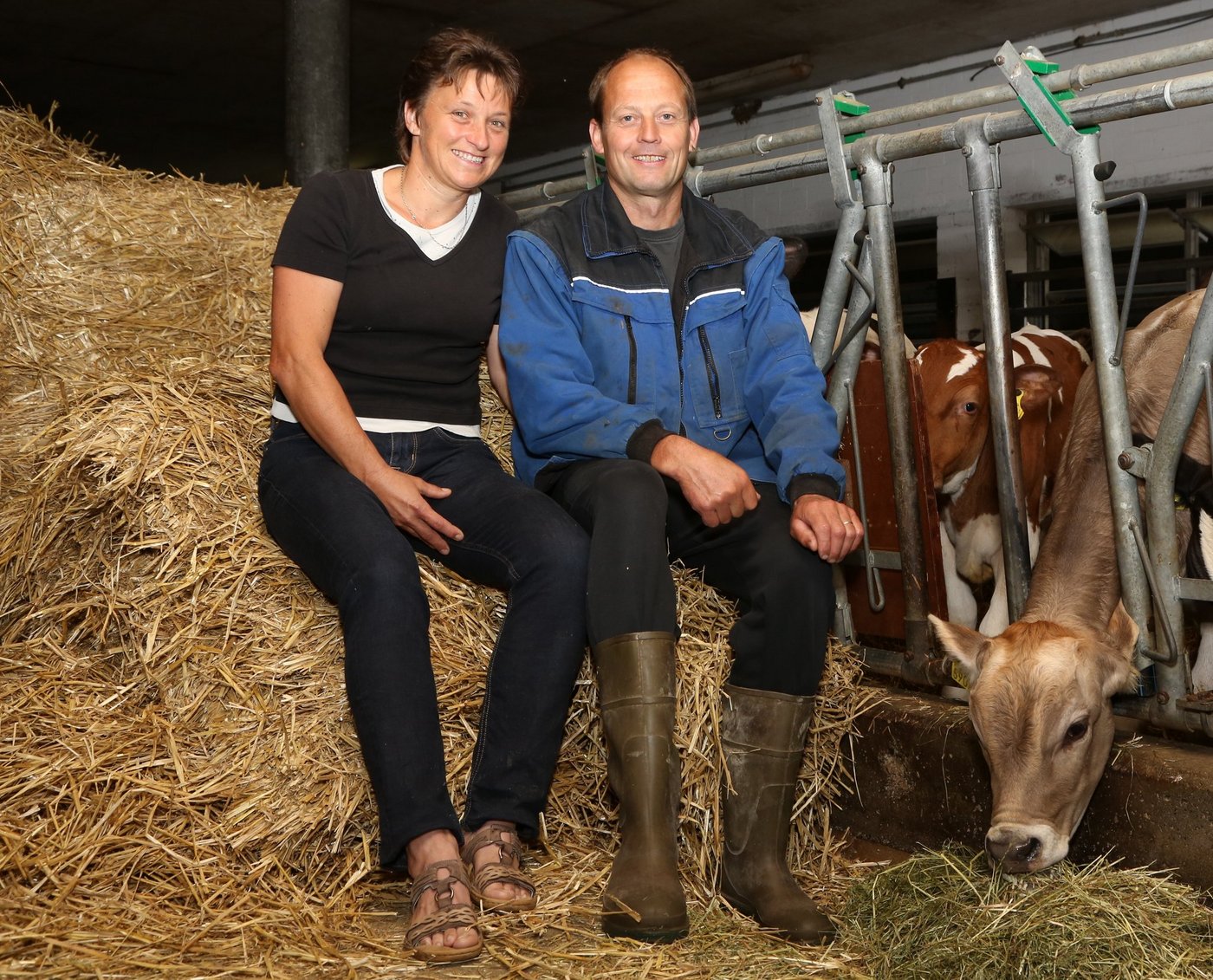 Bernadette und Paul Weiss freuen sich, auch dieses Jahr wieder Gäste zum 1.-August-Brunch auf ihrem Hof in Küssnacht begrüssen zu dürfen. (Bild Erika Rebsamen)