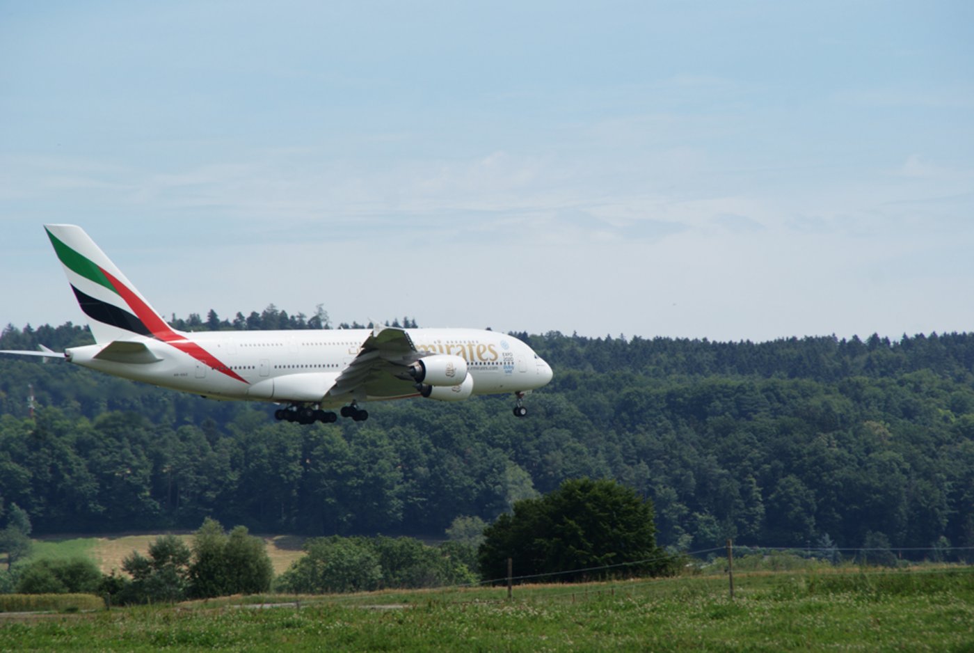 sich im Bau befindliche Rundholzstall. 