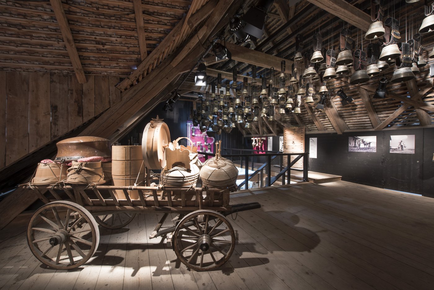 Ein sorgfältig beladener Appenzeller Lediwagen.