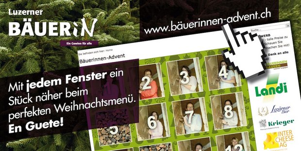 Der Adventskalender ist aufgeschaltet unter www.bäuerinnen-advent.ch (Bild zVg)
