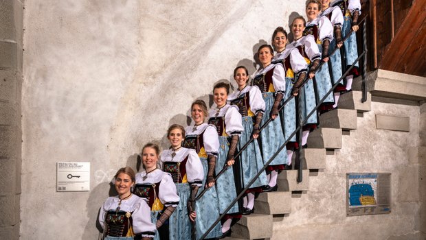 Die Ehrendamen des ESAF 2019, zuvorderst im Bild Sonya Hegglin. (Bild SwissImage)