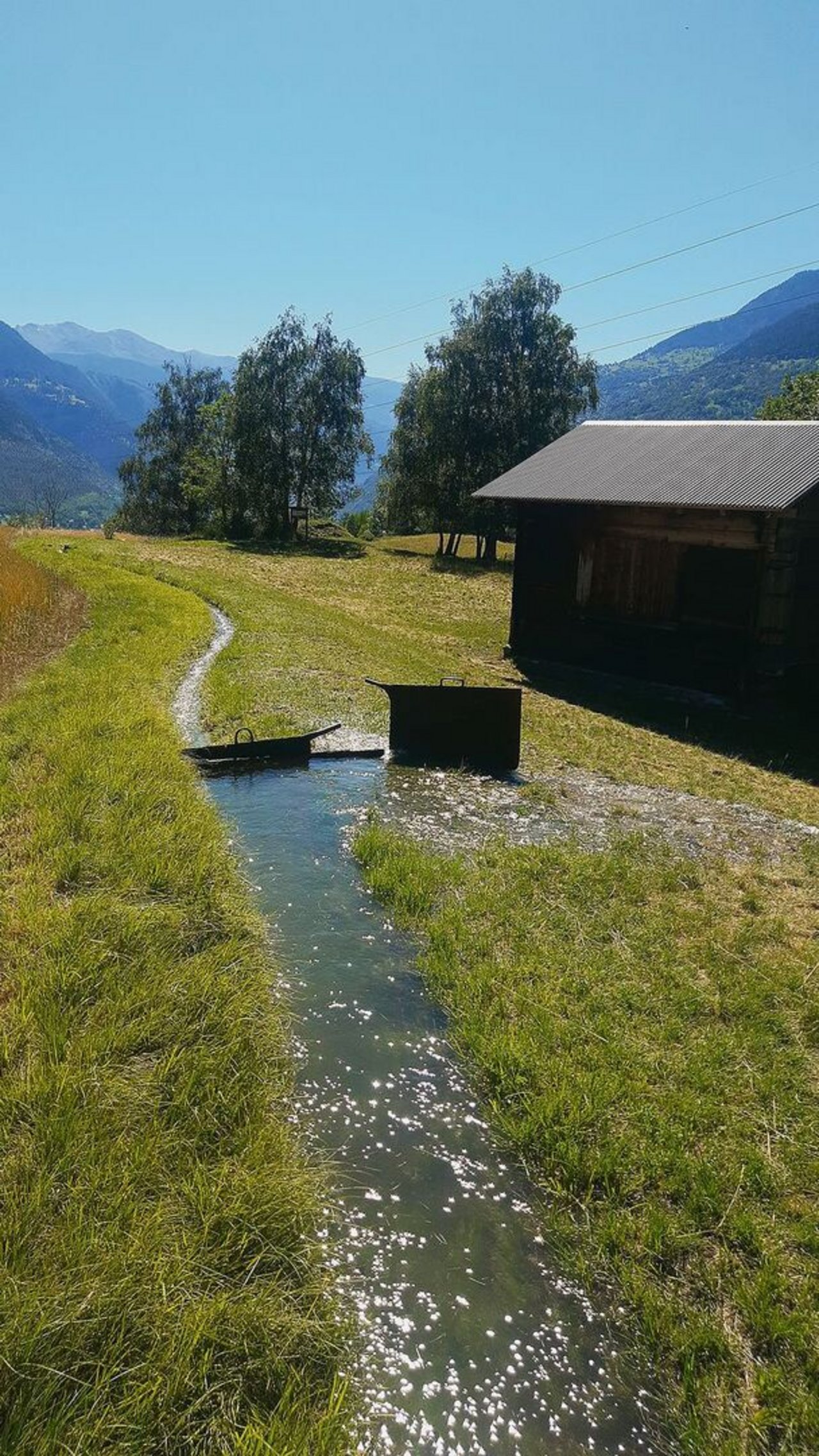 Ein ausgeklügeltes Bewässerungssystem herrscht im Wallis. 