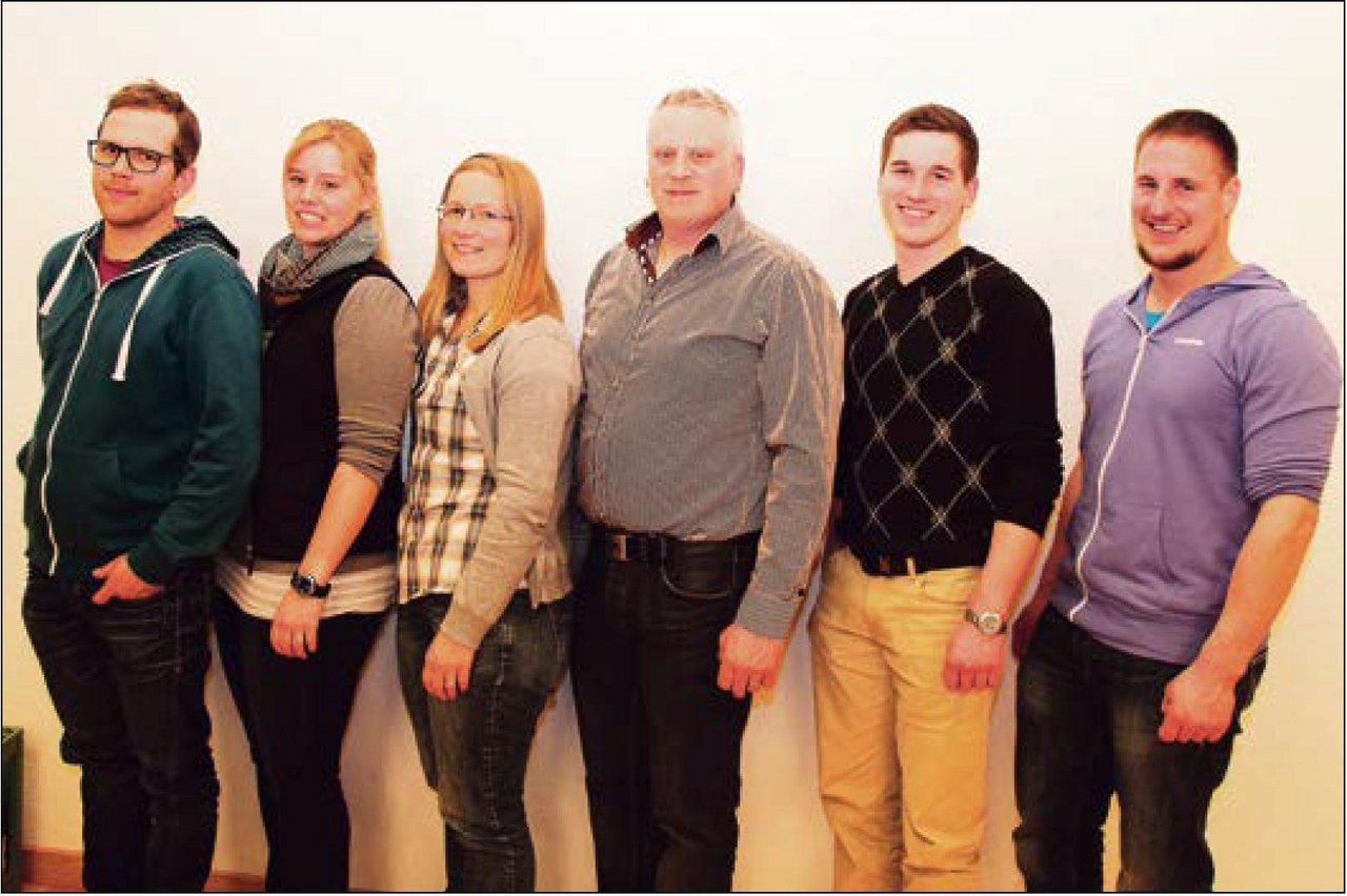 Der Vorstand (v.l.): Urs Baumgartner, Angela Distel, Anna Felder, Marcel Widmer, Fabian Hüsler, Pirmin Egli. (Bild zVg)