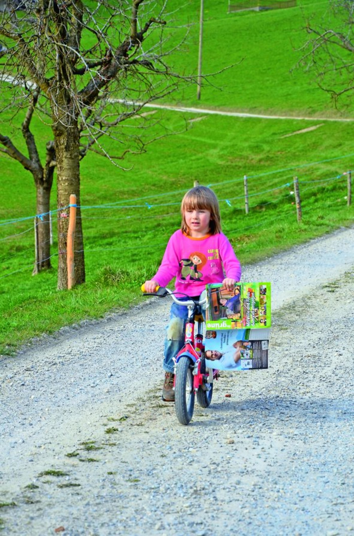 Solche Bilder sucht die Redaktion ... Schon die Kleinsten fahren nirgendwo ohne "die grüne" hin ...