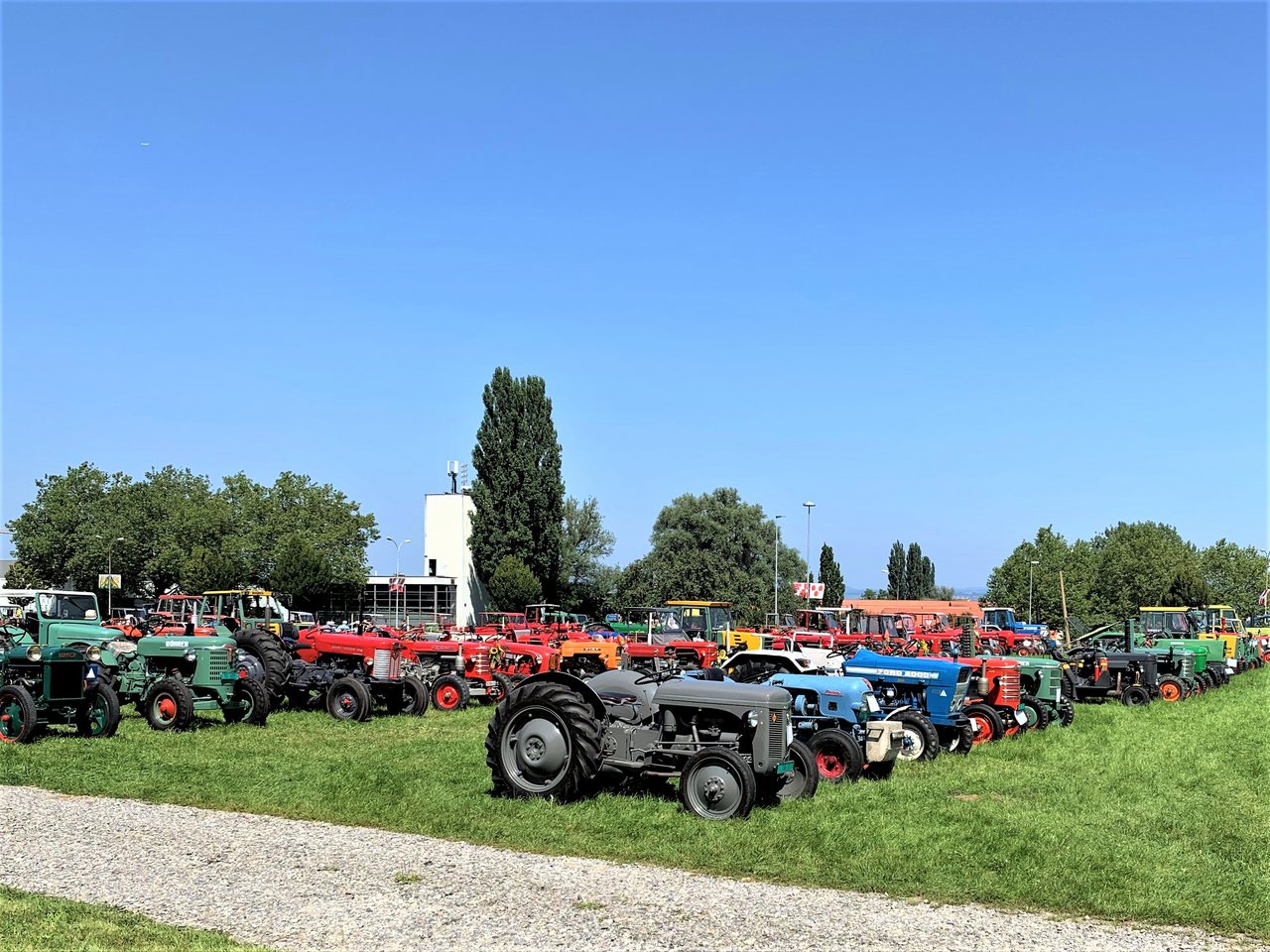 Eine beeindruckende Vielfalt an Oldtimer-Traktoren reihte sich in Münsterlingen auf.