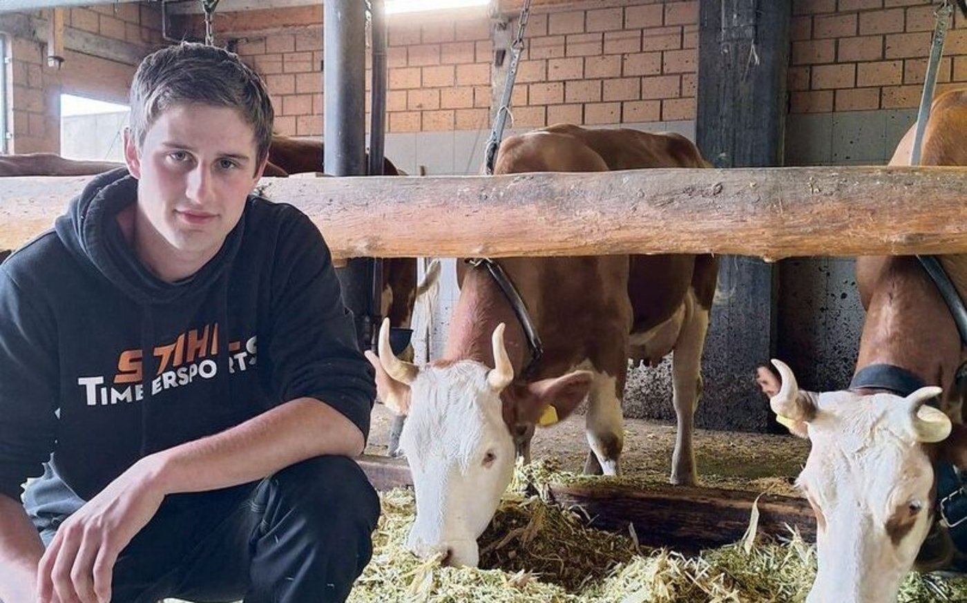 Für den 20-jährigen Jonas Reber aus Fahrni b. Thun BE ist das RAUS-Programm im Winter ein grosser zeitlicher Aufwand.