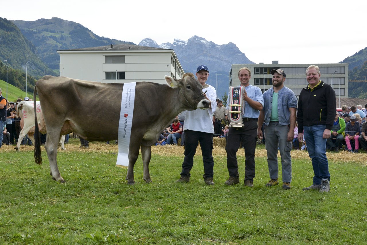 Alasko Meli von Marco Gabriel, Ennetbürgen, gewann den Schöneuterpreis der Kühe ab dritter Laktation.
