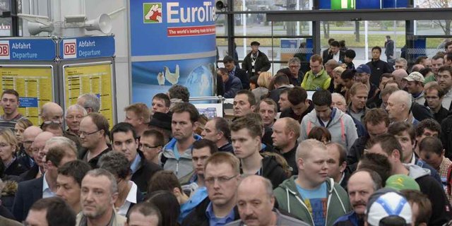 Grosser Besucherandrang auf dem Messegelände in Hannover. (Bild zVg)