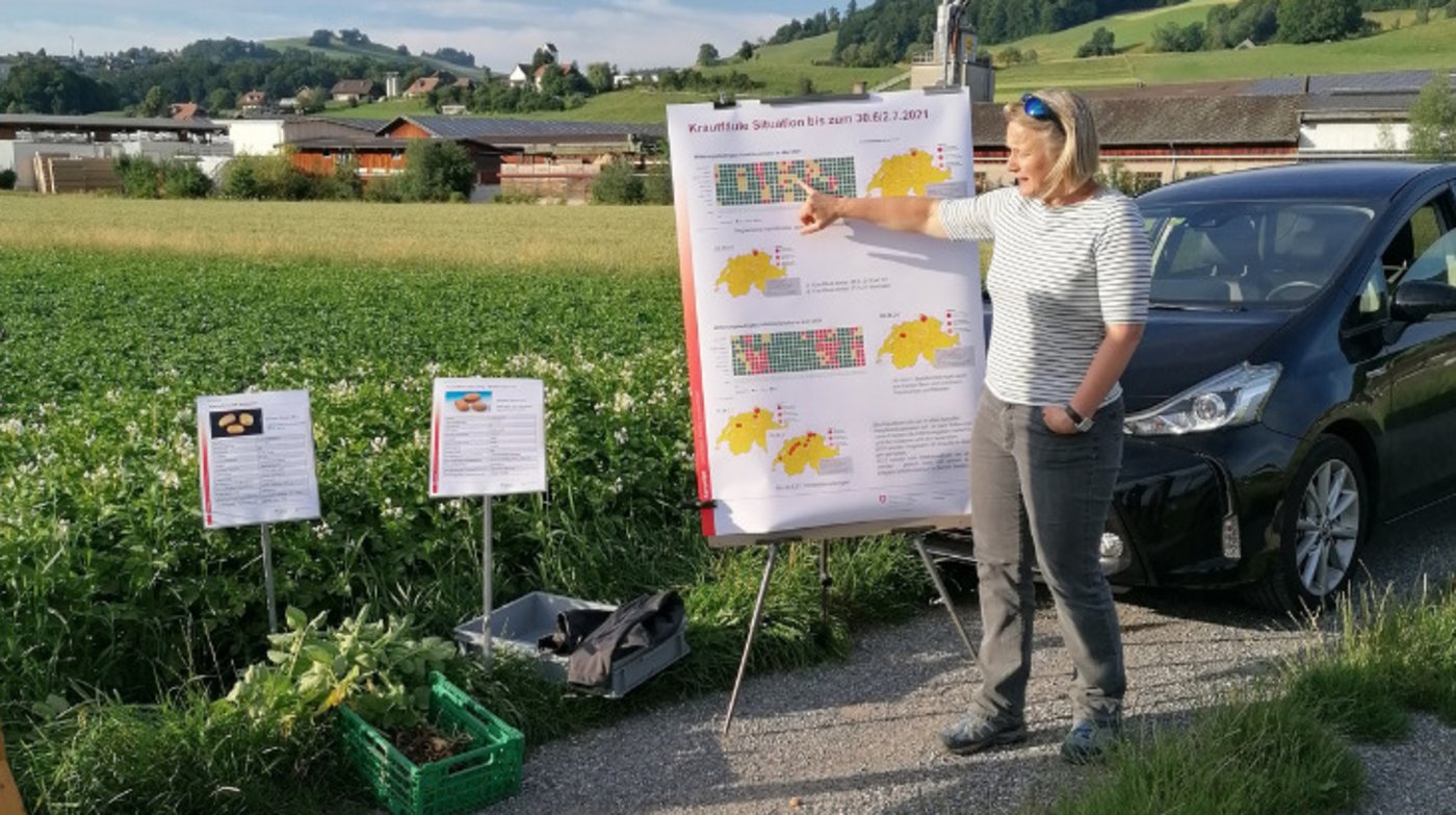 Tomke Musa von Agroscope hat sich mit dem Krautfäuledruck beschäftigt. (Bild bab)
