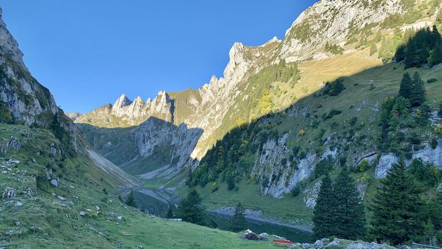 Auf der Alp Bollenwees im Alpstein – hier der Blick in Richtung Hundstein – werden keine Schafe mehr gesömmert. (Bild Ueli Nef)