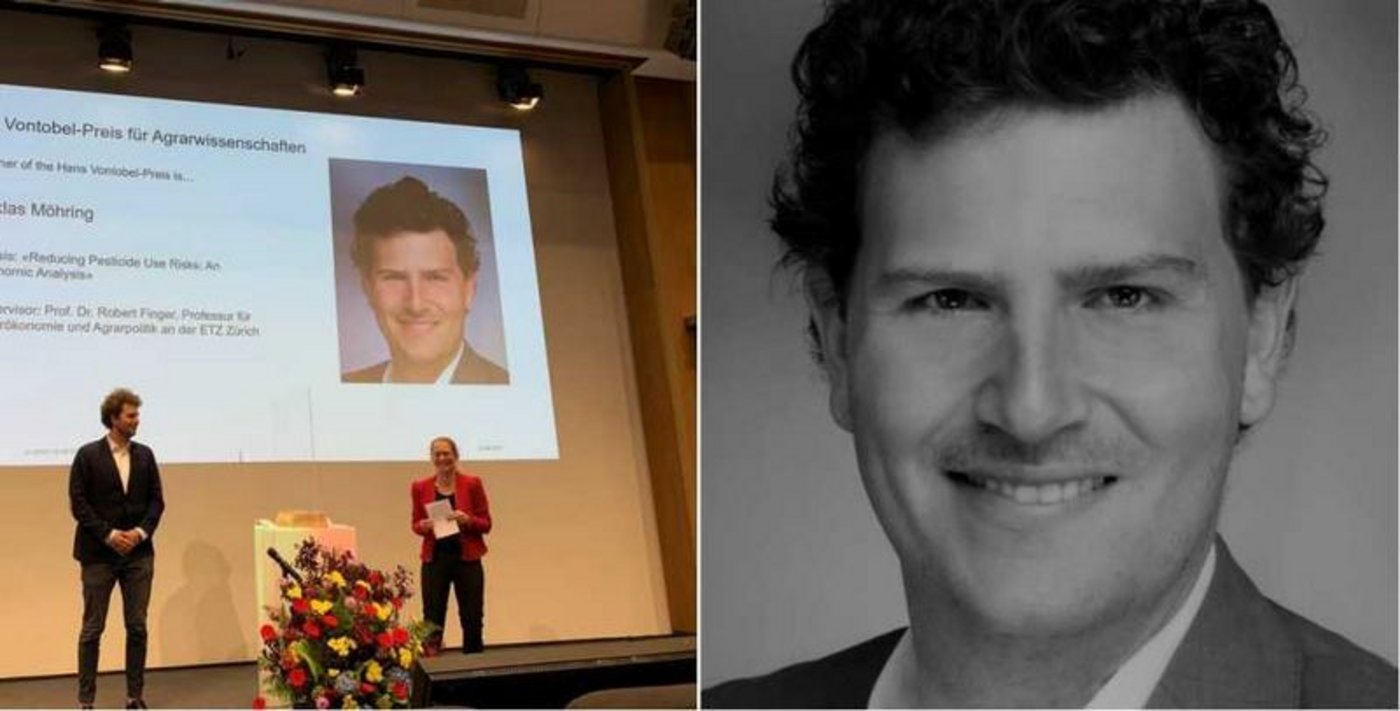 Niklas Möhring wurde der seit 1989 vergebene Preis verliehen. (Bild ETHZ/Hans Vontobel-Stiftung)