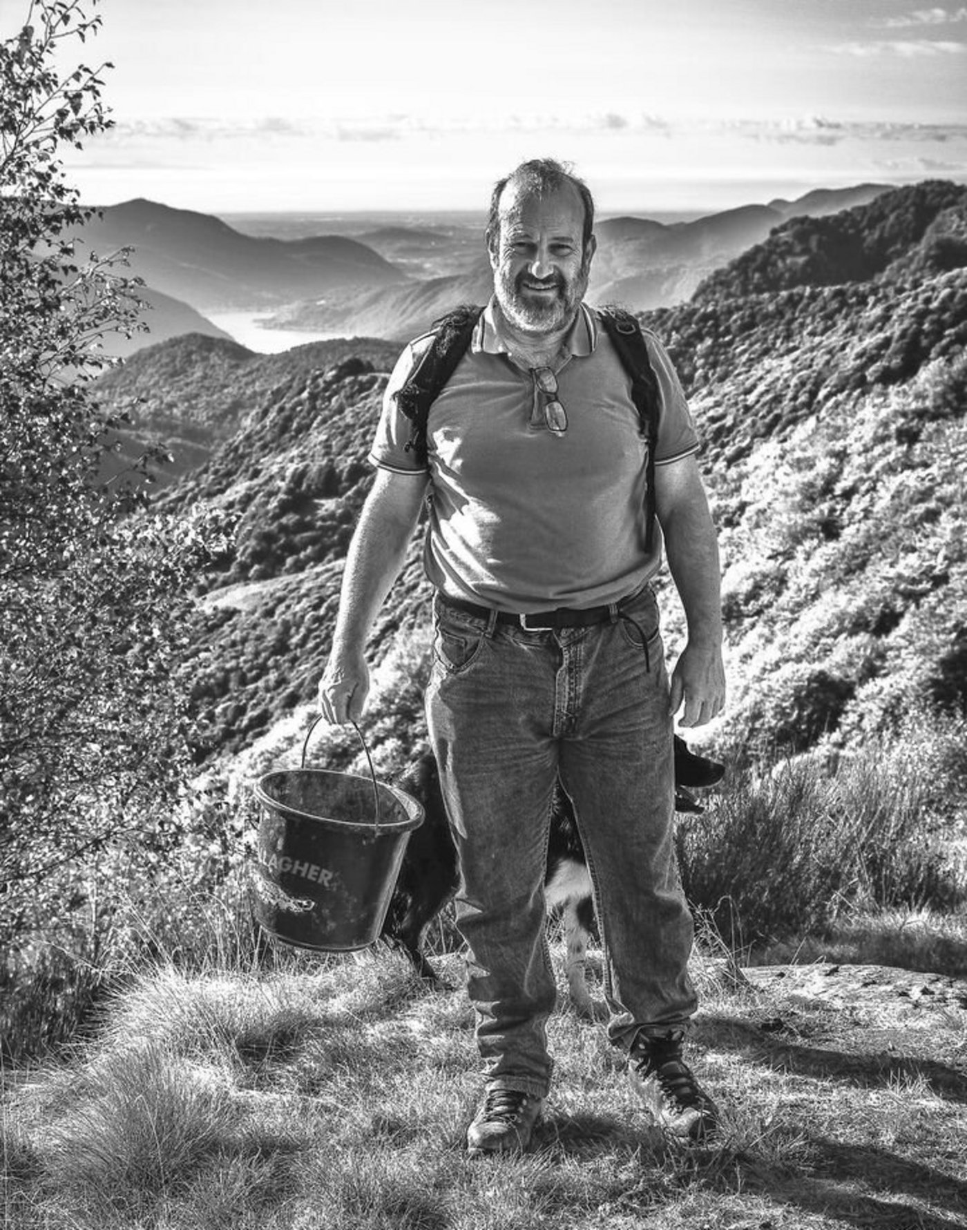 Der Bergbauer und Funktionär Giovanni Berardi hoch über dem Luganersee: Seinen Betrieb hat er als AG organisiert.