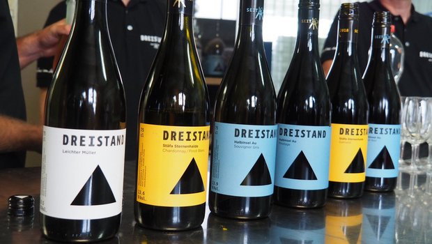 So präsentieren sich die Weine der Marke «Dreistand» des Weinbauzentrums Wädenswil. (Bilder chw)