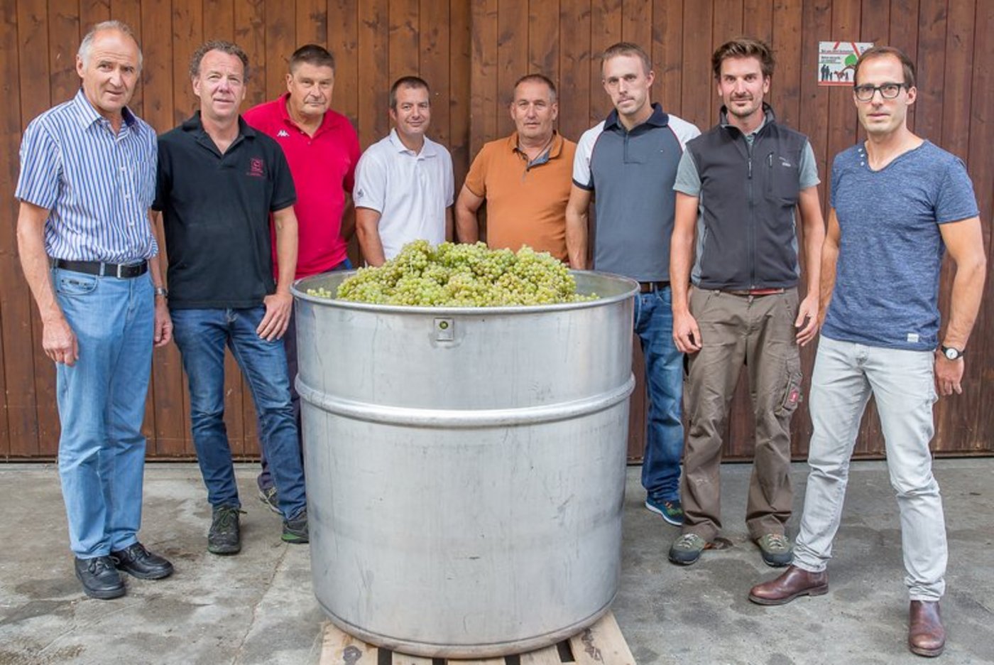 Neun Winzer für ein Wein. (Bild Agro-Marketing Thurgau)