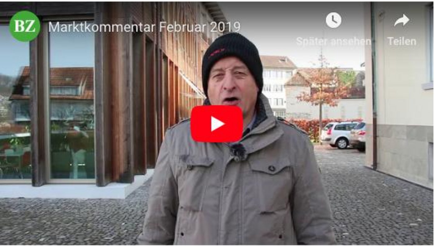 Redaktor Hans Rüssli mit dem neusten Marktkommentar.