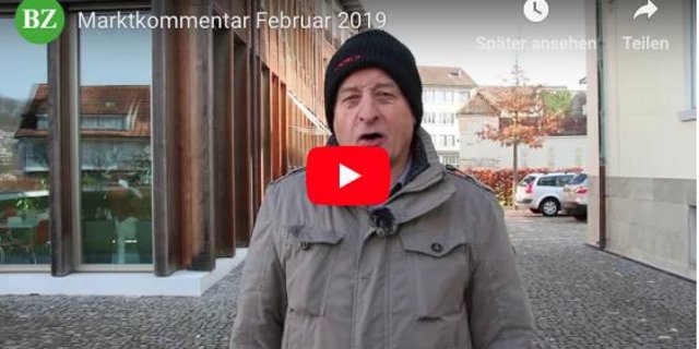 Redaktor Hans Rüssli mit dem neusten Marktkommentar.