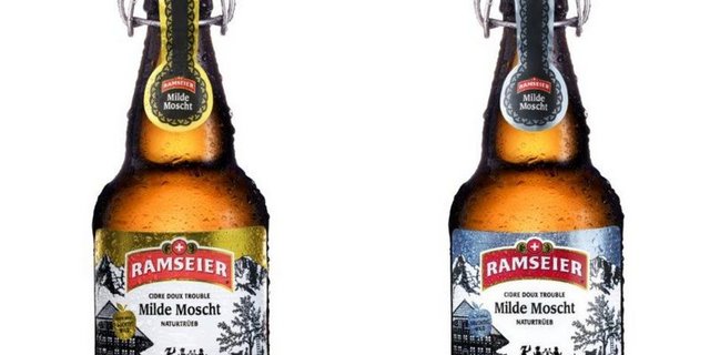 Ein traditioneller Emmentaler Scherenschnitt der Kunsthandwerkerin Esther Gerber schmückt das Etikett. (Bild Ramseier)