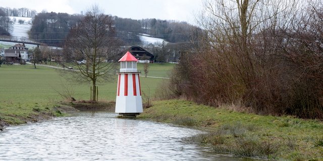 Der Leuchtturm steht zwischen Wilihof und Triengen im Kanton Luzern. (Bild Andrea Gysin)