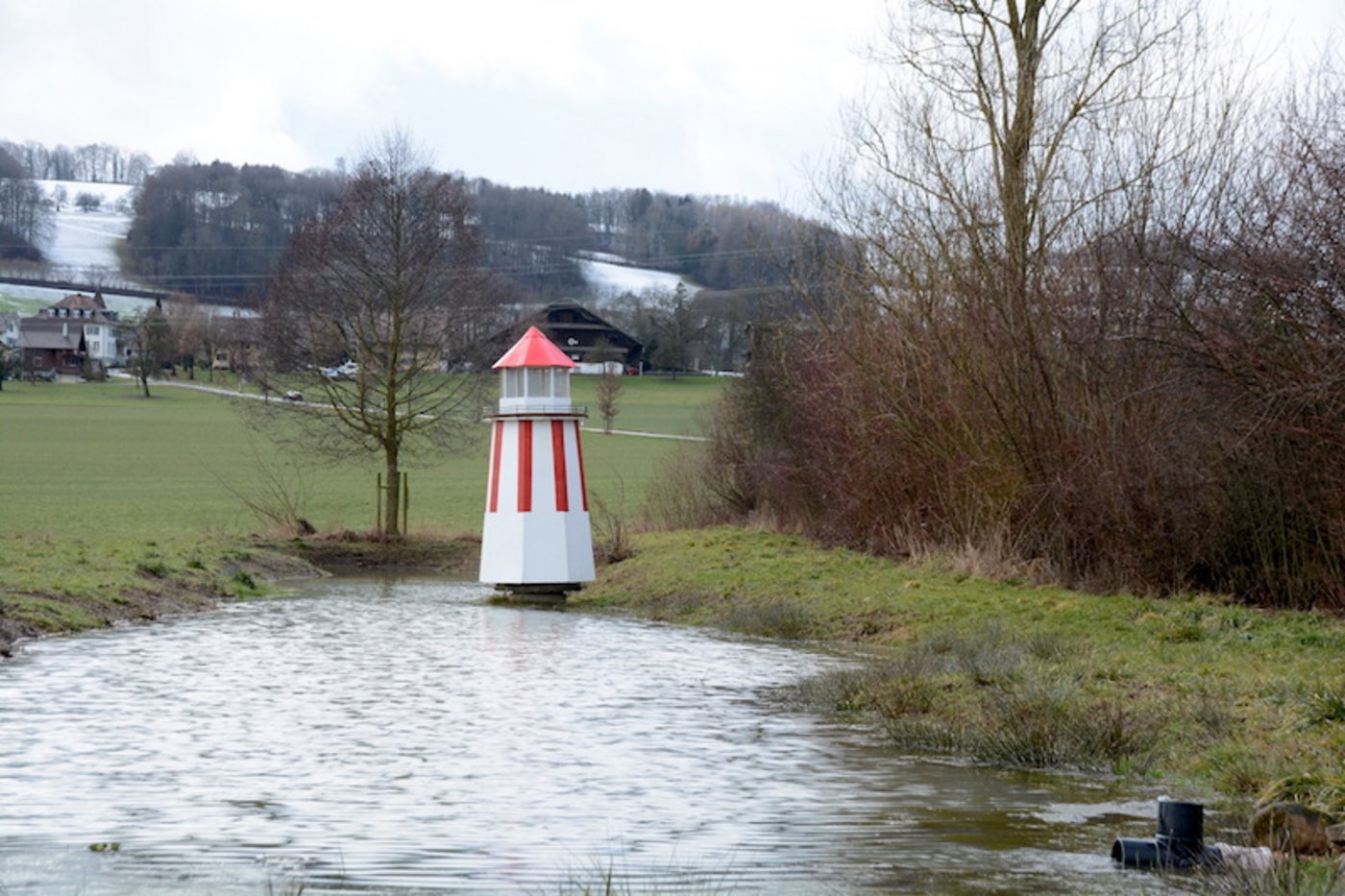 Der Leuchtturm steht zwischen Wilihof und Triengen im Kanton Luzern. (Bild Andrea Gysin)