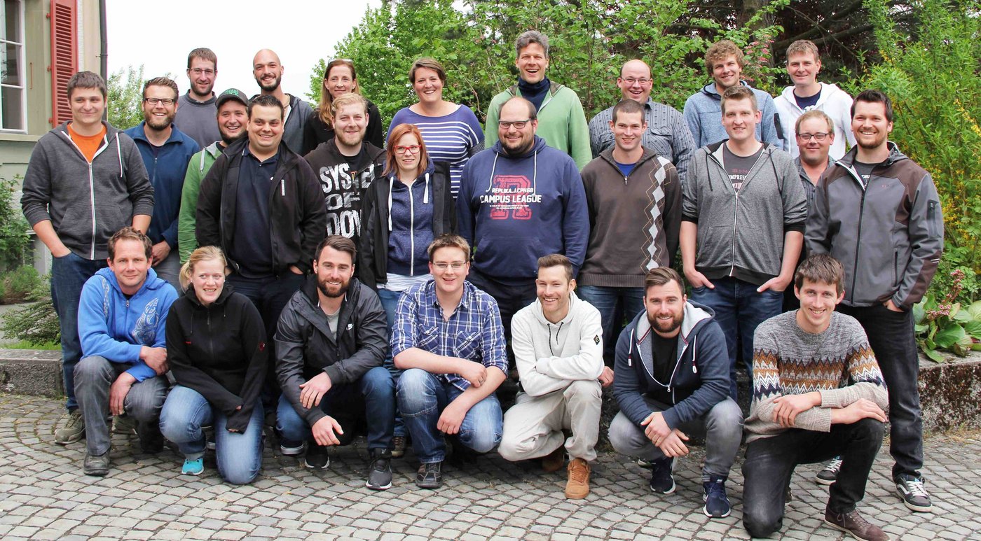 Die Klasse der berufsbegleitenden Nachholbildner Landwirt(in) EFZ. 