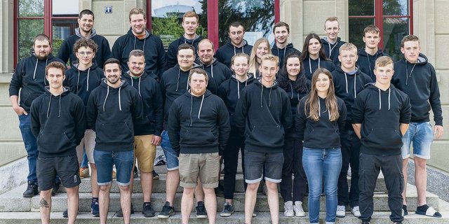 Die Landwirtinnen und Landwirte EFZ der Klasse 3A. 