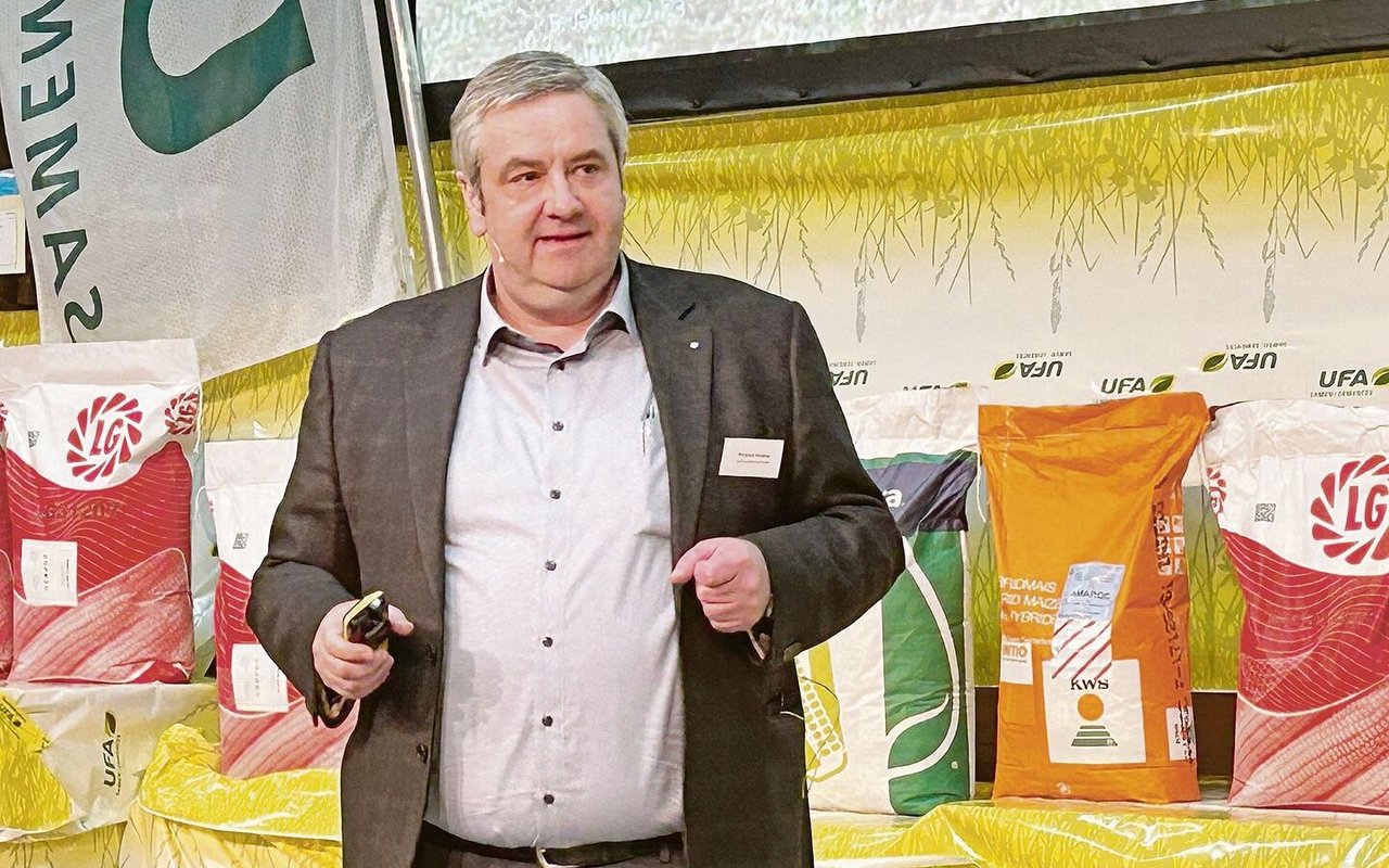 Gastredner Fernand Andrey ärgert sich über die Umweltlobby, die der Landwirtschaft Stolpersteine in den Weg legt. 