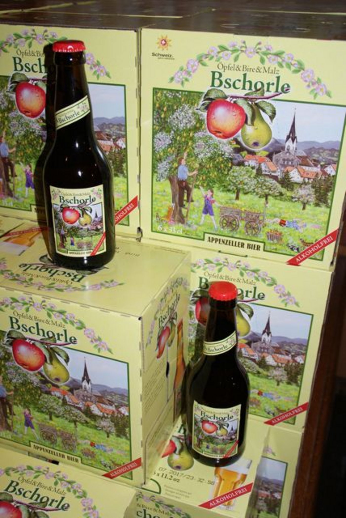 Die Bschorle wird aus Hochstamm-Obst hergestellt.