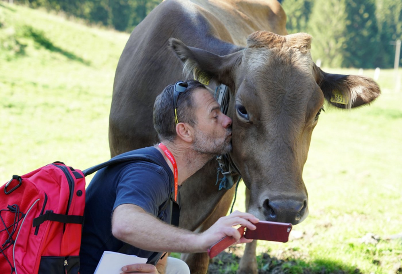 Auch für kuh-nahe Selfies blieb Zeit. (mr) 