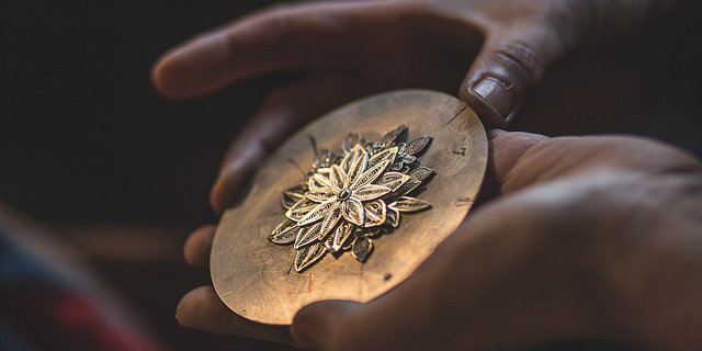 Alta Goldfiligranarbeit. Heute wird Silber bevorzugt. (Foto: Pia Neuenschwander)