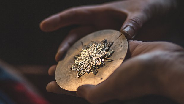 Alta Goldfiligranarbeit. Heute wird Silber bevorzugt. (Foto: Pia Neuenschwander)