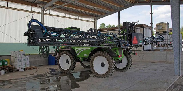 Reicht der Aktionsplan, der zB. professionelle Spritzenwaschanlagen wie hier in Eschenbach LU fordert. Die Mehrheit der WAK-N ist der Meinung Ja. (Bild David Eppenberger)