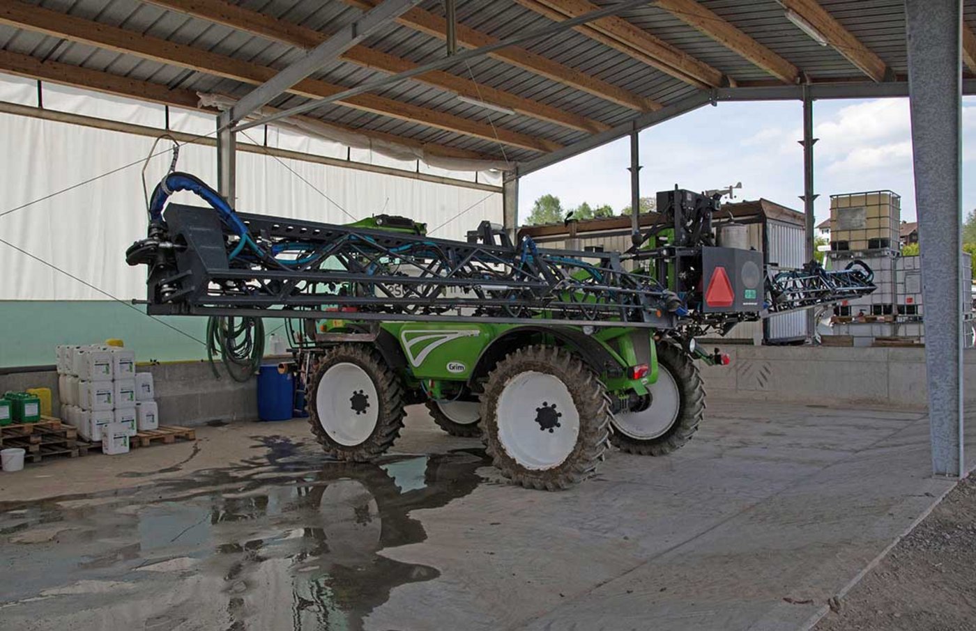 Reicht der Aktionsplan, der zB. professionelle Spritzenwaschanlagen wie hier in Eschenbach LU fordert. Die Mehrheit der WAK-N ist der Meinung Ja. (Bild David Eppenberger)