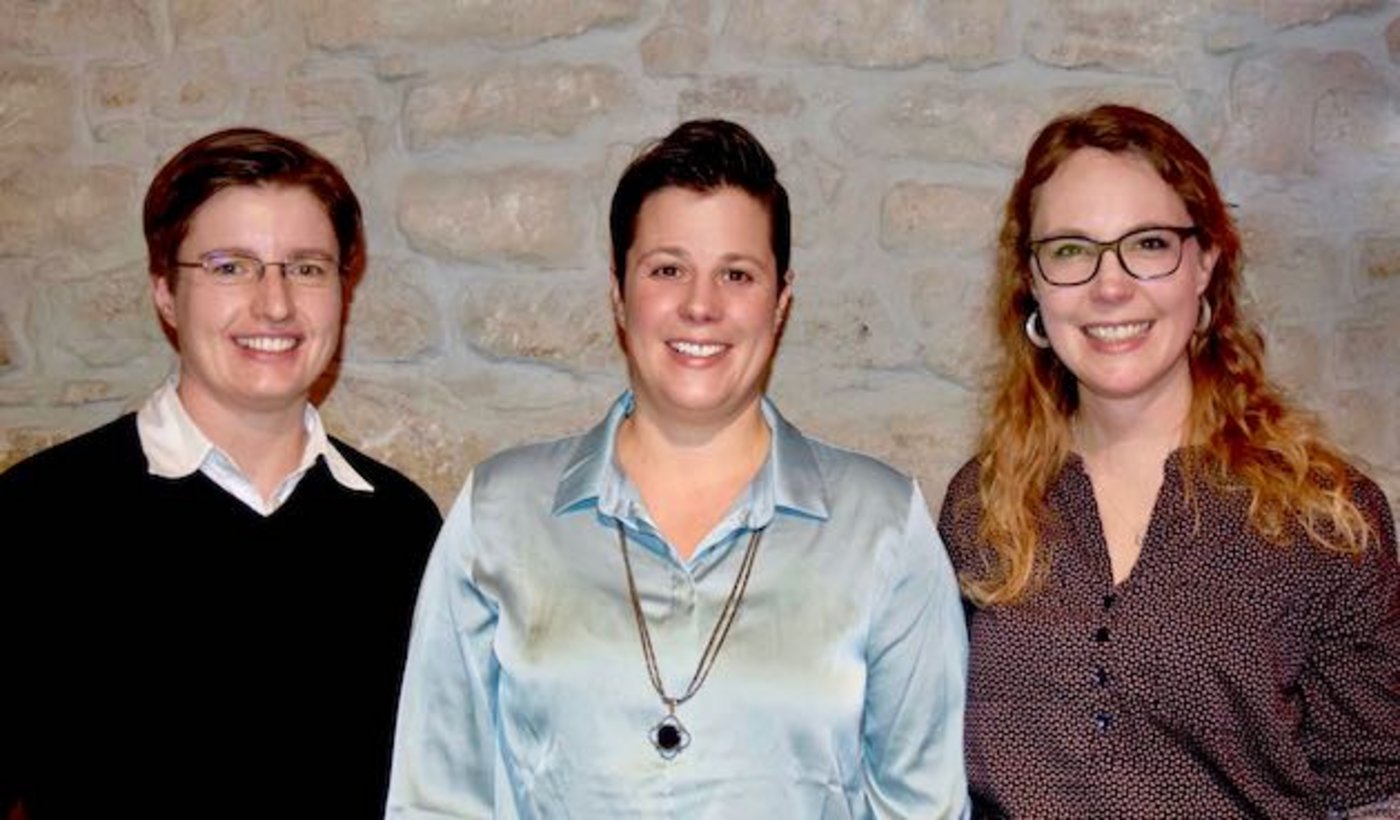 Die neuen Co-Geschäftsführerinnen (v.l.): Aline Haldemann, Susanne Huber, Bettina Holenstein. (Demeter Schweiz)