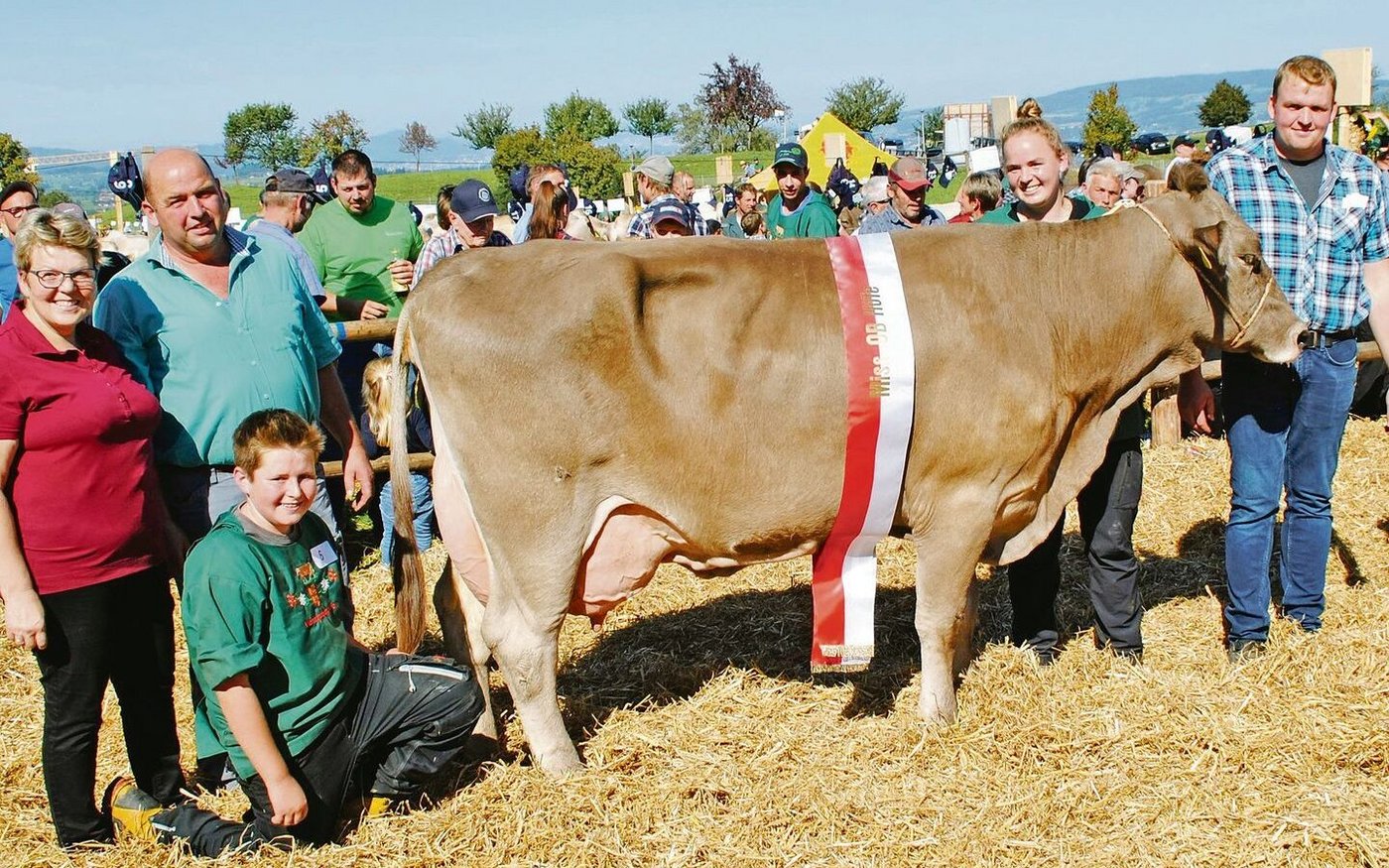 Miss OB der Bezirksviehschau Höfe in Schindellegi wurde Albertli-Tochter Axana von der GG Sigrist, Wollerau.