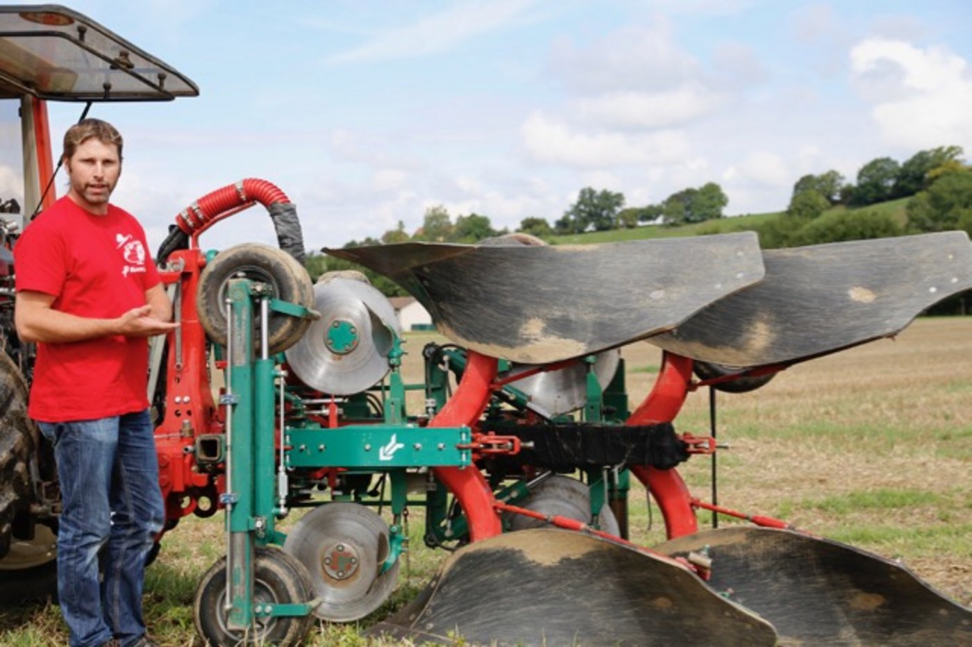 Beat Sprenger, siebenfacher Schweizer Meister und Weltmeister im Stoppellandpflügen, gehört zu den EM-Favoriten. (Bild lid)