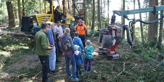 Die Bevölkerung zeigt Interesse an der Schweizer Holzwirtschaft. (Bild Regina Weber)