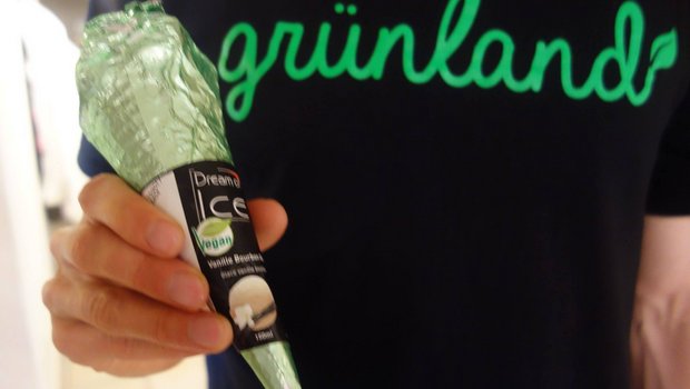 Bei «Grünland» gibts beispielsweise veganes Glace zu kaufen. (Bild Grünland Bio-Laden/Facebook)