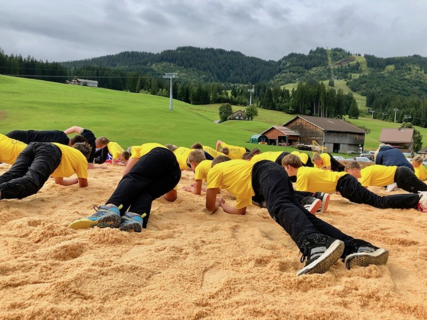 Einturnen: Ein starker Rupf ist wichtig.