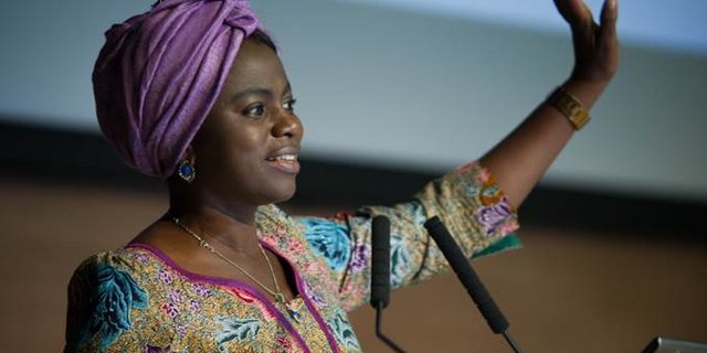 Evelyn Nguleka bedankt sich für ihre Wahl. (Bild Francesco Ragni/WFO)