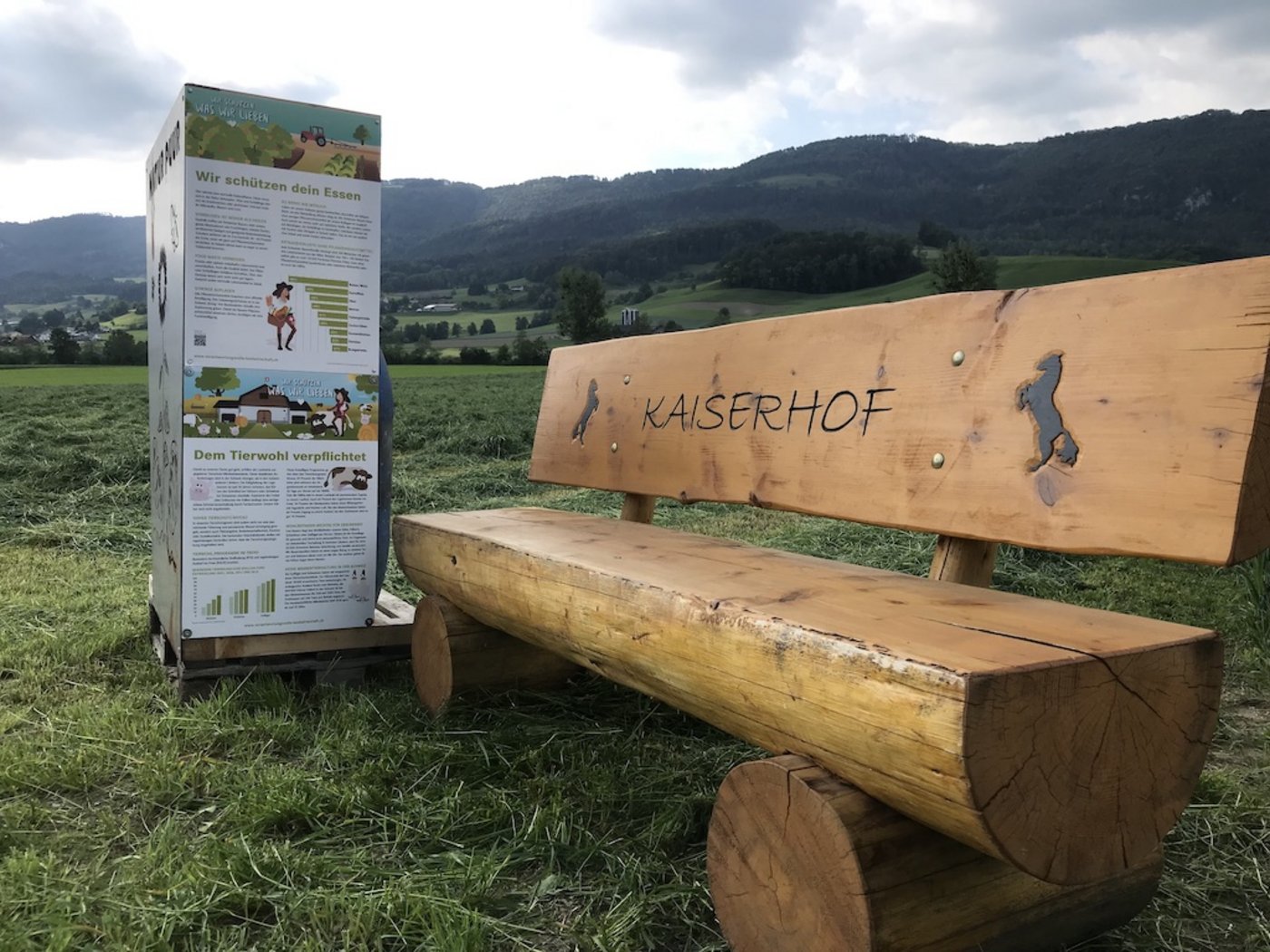 Solche Tafeln, wie sie auch der Kaiserhof in Laupersdorf SO aufgestellt hat, sorgen nun für Ärger. (Bild Christian Stark)