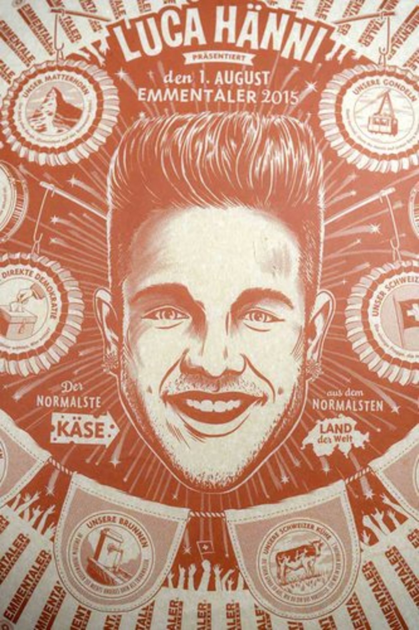 Luca Hänni ist Botschafter des diesjährigen 1. August-Emmentalers. (Bild zvg)