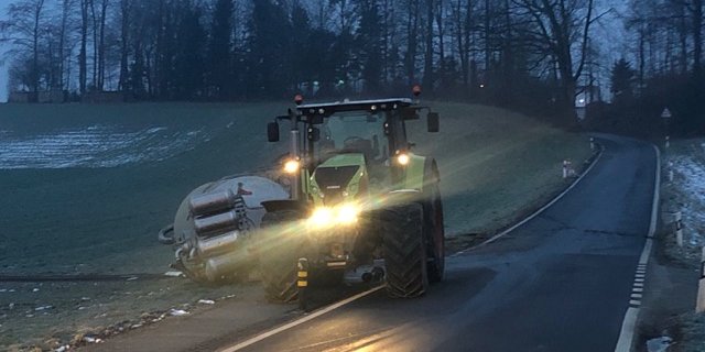Beim Unfall wurde niemand verletzt. (Bild Kapo LU)