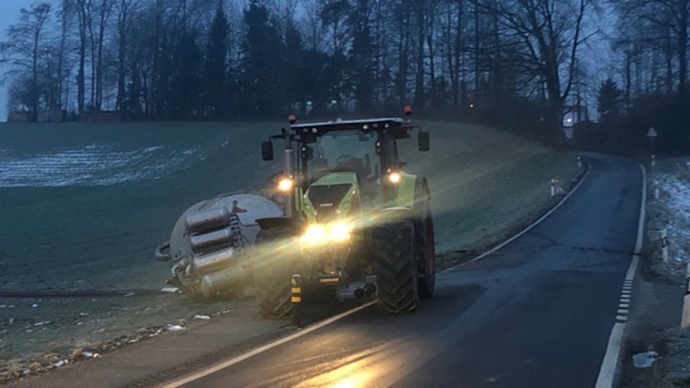 Beim Unfall wurde niemand verletzt. (Bild Kapo LU)
