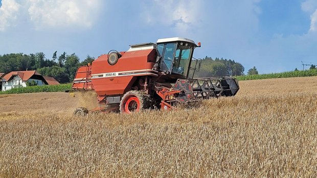 Auf dem Bild aus dem Auf dem Bild aus dem Jahr 2021 war der Laverda bereits voll im Einsatz.