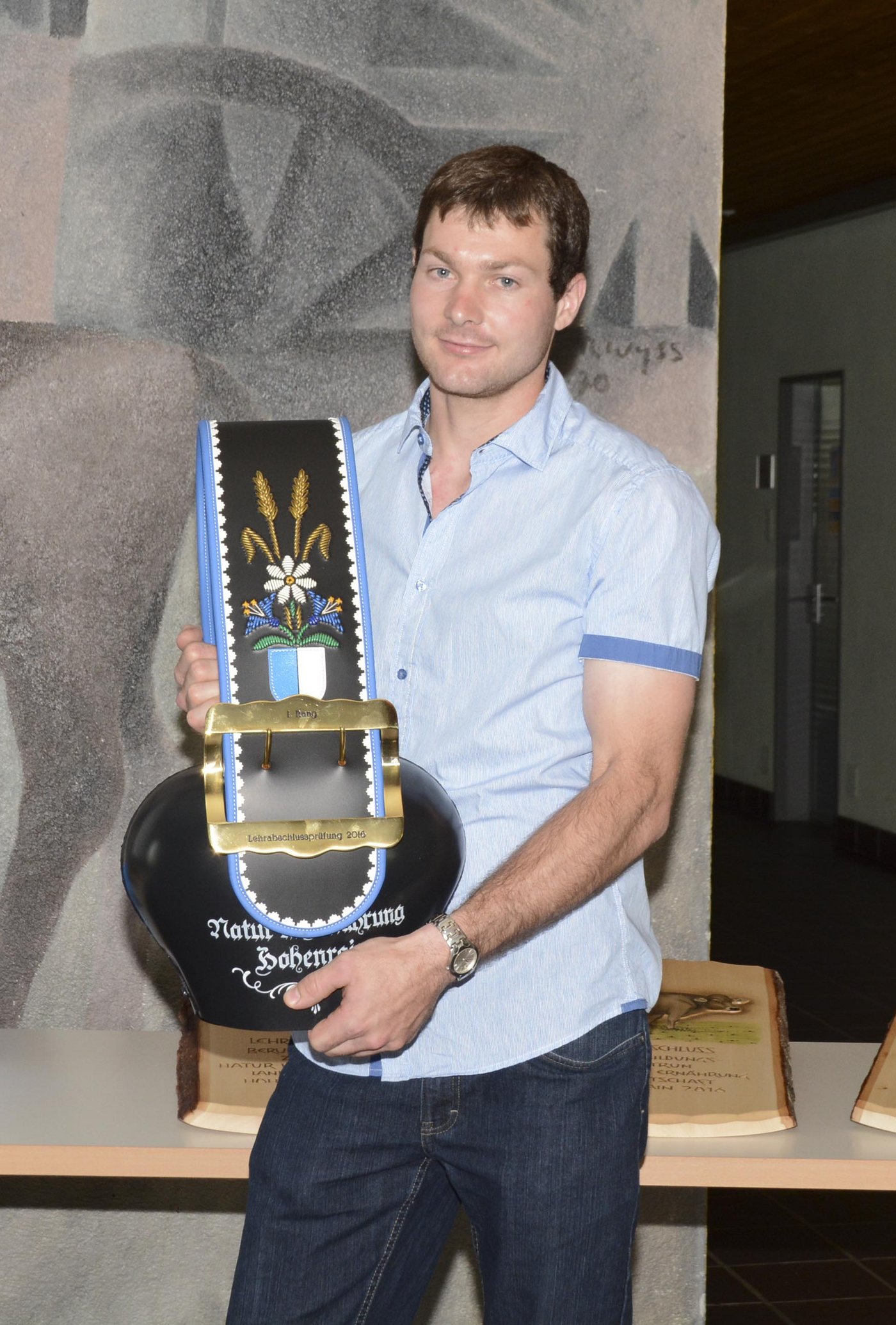 Die Treichel als Belohung für die Bestnote erhielt Beat Wolfisberg.